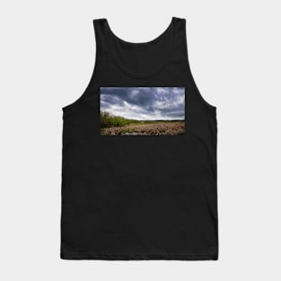 Geese Flying Off Under Stormy Skies Tank Top